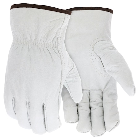 Mcr Safety Gloves, Grain Buffalo driver Keystne Thinsulate, XL, 12PK 3313TXL